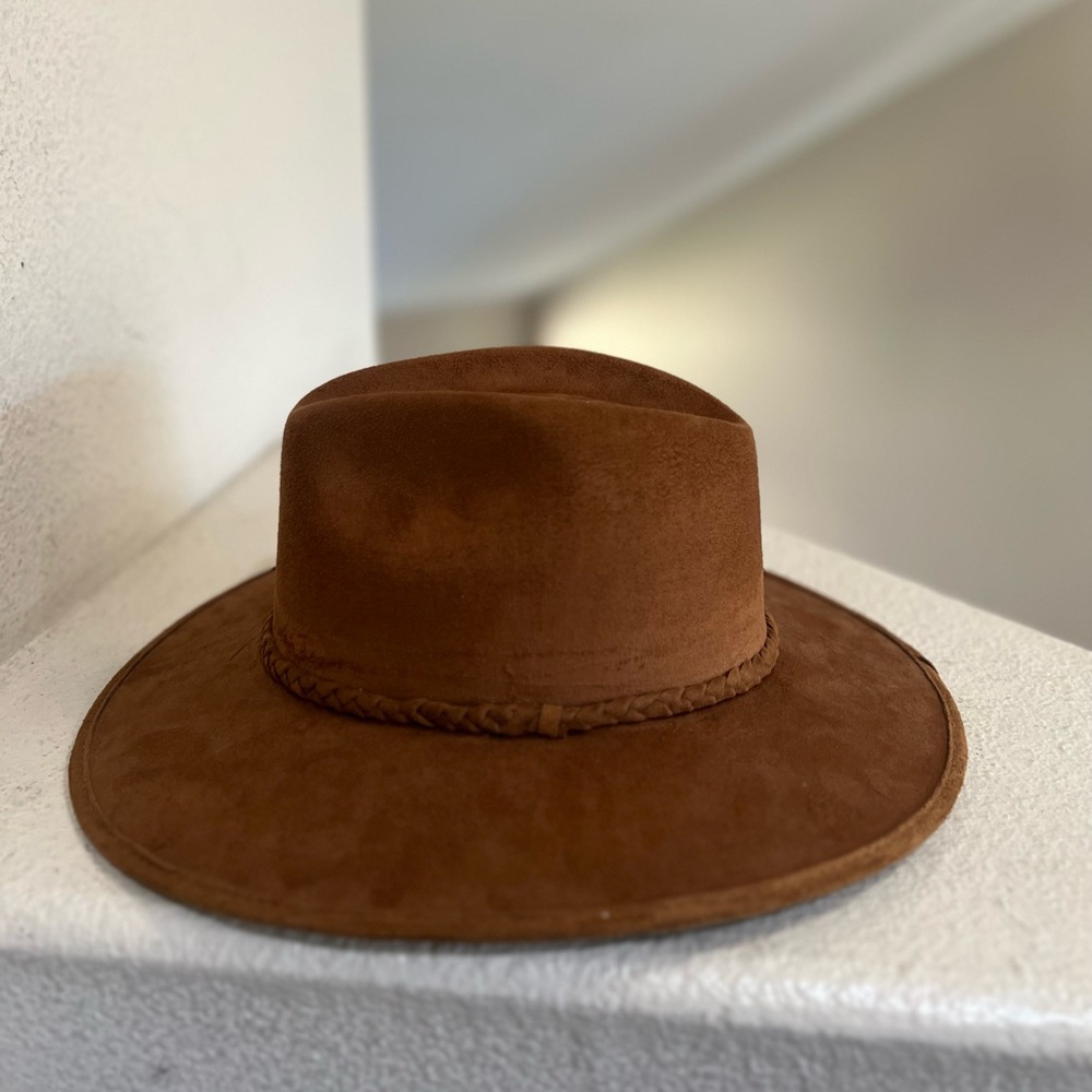 Men’s Brown Suede Cowboy Hat. Men’s Western‎ Cowboy Hat. Made In Mexico Medium